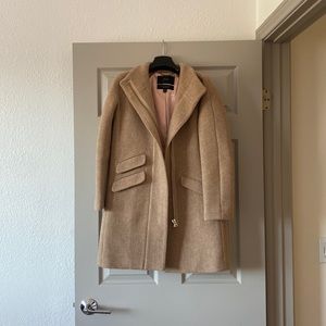 J. Crew Italian stadium cloth Nello Gori sandstone nude beige coat size 0P